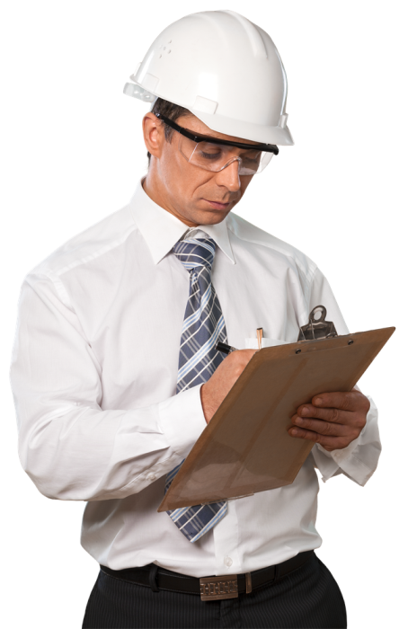 ingeniero revisando
